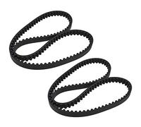 ECSiNG 2x Courroie d'entraînement de Tondeuse à Gazon HTD856-8M-12 Compatible avec Stiga 105 Combi Deck 9585-0165-01 en Caoutchouc Noir Boucle Fermée