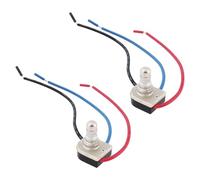 ECSiNG 2X Interrupteurs Rotatifs pour Lampe Raccord de 3/8 Po Bouton Réglable à 3 Voies Et 4 Positions pour Le Contrôle des Ampoules