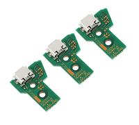 ECSiNG 3X JDS-040 Remplacement de Carte d'interface Assemblage du Port de Charge Compatible avec PS4 Pro Adaptateur Micro USB Chargeur Prise Carte Connecteur Module