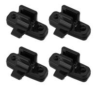 ECSiNG 4 pièces de verrou de fenêtre pour excavatrice 40 mm - Ouvre-fenêtre en verre - Attaches de verrouillage de porte et fenêtre - Compatible avec Kubota 155 161 163 165 Noir