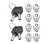 ECSiNG 4pcs Interrupteurs à Clé 12mm SPST Pièce de Réparation pour Interrupteur à Clé électronique 12mm 2 Positions Interrupteur à Bouton-poussoir Marche/arrêt 1A/125VAC, 0.5A/250VAC