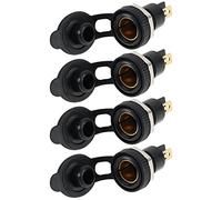 ECSiNG 4pcs Prise de Courant pour Cigarette DIN Remplacement Compatible avec BMW Moto dans Le Style Européen de l'adaptateur Moto de Voiture pour Allume-Cigare 12-24V