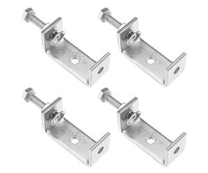 ECSiNG 4pcs Serre-joints en C Robustes en 304 Acier Inoxydable Pinces en C Travail du Bois Fixation Pince Mâchoire Ouverture Tigre Pince pour Amélioration de l'habitat Réparation de Voiture, Style 1
