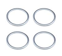 ECSiNG 4X 2mm Joint de Rondelle Compatible avec Bafang BBS01 BBS02 BBSHD Moteur à Manivelle à Entraînement Moyen pour Ajuster la Longueur du Support Inférieur Argent