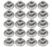 ECSiNG 50Pcs M6x1.0 19MM OD Écrou Autobloquant à Bride Hexagonale élargie Écrous à Bride Hexagonale en Acier Au Carbone pour L'industrie Du Meuble Et Du Bricolage