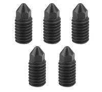 ECSiNG 5pcs Buses Imprimante 3D de 0,4 Mm 9 X 3 Mm Extrudeuse Durcie Buses en Acier Trempé Compatible avec Bambu Lab A1/A1 Mini 3D Imprimante Noir