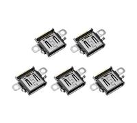 ECSiNG 5pcs Connecteur de Port de Chargement USB Type C Composant de Chargeur en Métal Remplacement Compatible avec Nintendo Switch OLED Pièces de Rechange, Argent