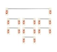 ECSiNG 7 Stabilisateurs 2U Et 1 Stabilisateur 6,25U de Remplacement pour Clavier Mécanique Stabilisateurs Montage sur Plaque Accessoires pour Clavier