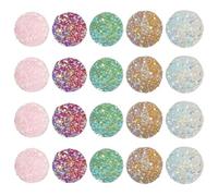 ECSiNG 80x Punaises Décoratives en Forme de Diamant Coloré de 1,2 X 1 Cm pour Décoration de Tableau en Liège Et Fixation de Notes