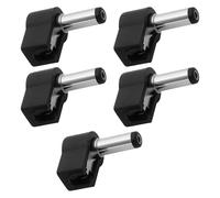 ECSiNG Adaptateur Alimentation CC 5X 2,1 X 5,5 Mm Angle de 90 Degrés Arbre de 9 Mm pour Routeur Caméra Et Projets électroniques DIY