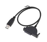 ECSiNG Adaptateur Lecteur Optique vers USB 2.0 7+6 13 Broches 1 Pièce Câble 7+6 13 Broches Slimline sata vers USB 2.0 Compatible avec Dell HP Lenovo Acer