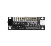 ECSiNG Adaptateur Secteur Multiple 4 en 1 24 Broches Compatible avec Les Alimentations Molex 4 Broches/SATA/ATX 6 Broches/4 Broches pour