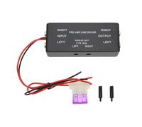 ECSiNG Amplificateur de signal de pilote RCA pré-ampli entrée/sortie réglable de 0,1 à 18 dB pour voiture bateau