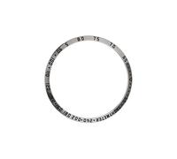 ECSiNG Bague de lunette de montre compatible avec Galaxy Watch 46 mm Gear S3 Frontier/Gear S3 Classic anti-rayures - Coque de protection adhésive - Accessoire de montre - Noir argenté