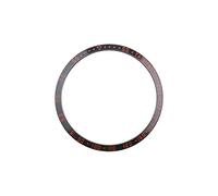 ECSiNG Bague de lunette de montre compatible avec Galaxy Watch 46 mm Gear S3 Frontier/Gear S3 Classic anti-rayures - Coque de protection adhésive - Accessoire de montre rouge et noir