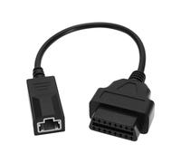 ECSiNG Câble adaptateur OBD OBD2 3 broches vers 16 broches de diagnostic 16 broches compatible avec connecteur de véhicule Honda Scanner