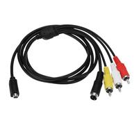 ECSiNG Câble audio vidéo VMC 10 broches pour appareil photo numérique VMC-15FS VMC-30FS AV vers RCA - Pièce de rechange compatible avec Sony DCR-SR90/DPP-EX50/HDR-CX7/HDR-FX7 Handycam Caméscope Camera