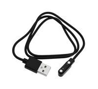 ECSiNG Câble de charge magnétique USB vers 2 broches pour montre intelligente, lunettes connectées, tracker de fitness, câble de contact, espacement des broches de contact 7,62 mm, longueur 60 cm,