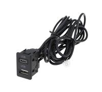 ECSiNG Câble d'extension pour tableau de bord de voiture double USB Type-C 145 cm 4 broches 6 broches compatible avec la navigation Android