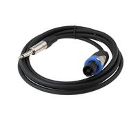 ECSiNG Câble Haut-Parleur Speakon vers Jack 6,3 Mm pour Enceintes Amplificateurs Mixeurs 2,5 M de Long