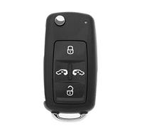 ECSiNG Coque de clé de Rechange à 5 Boutons Compatible avec VW Transporter T5/Transporter T6/Sharan Compatible avec Seat Alhambra 5 Boutons