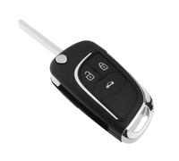 ECSiNG Coque de clé de voiture pliable à 3 boutons compatible avec Opel Astra J Insignia Mokka