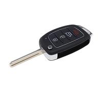 ECSiNG Coque de Clé de Voiture Pliable à 4 Boutons Coque de Boîtier de Télécommande Intelligente Plier Compatible avec Hyundai Solari/ix35/i40/i45/Santa