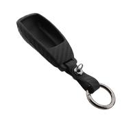 ECSiNG Coque de protection en silicone pour clé de voiture avec motif en fibre de carbone compatible avec Mercedes Benz A E S