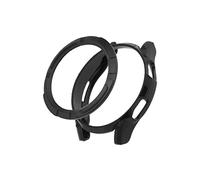 ECSiNG Coque de protection pour cadre de montre avec boucle adhésive compatible avec Galaxy Watch 4 Classic Smartwatch - Coque de protection en TPU, Noir , 46mm