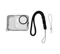 ECSiNG Coque Silicone Transparente Noire Intégrale pour Caméra d'action Kit 1 Pièce Compatible avec Insta360 GO Ultra