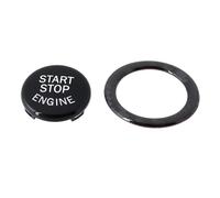 ECSiNG Couvercle Et Anneau de Bouton de Démarrage du Moteur de Voiture Compatible avec BMW Série 3 E90 Compatible avec BMW Série 1 2004-2011