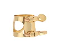ECSiNG Embouchure de saxophone soprano en laiton double vis réglable compatible avec Yamaha doré