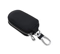 ECSiNG Étui de protection multifonction en cuir pour e voiture avec télécommande intelligente pour homme et femme Noir