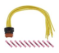 ECSiNG Faisceau de câblage de chauffage de siège avec 10 bornes rétractables 6509ER 1613952180 compatible avec Peugeot compatible avec faisceau de câblage 10 broches Citroën