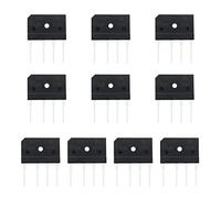 ECSiNG GBJ2510 Lot de 10 ponts redresseurs à diode plate 25 A 1000 V pour commuter l'alimentation électrique LED circuits électroniques