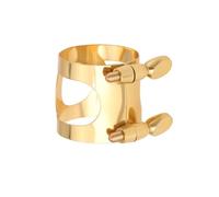 ECSiNG Ligature de Bec de Saxophone Ténor en Laiton à Double Vis Réglable Compatible avec Yamaha