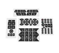 ECSiNG Lot d'autocollants de réparation de boutons d'autoradio A/C compatibles avec Mercedes W204 Restauration de boutons intérieurs de voiture