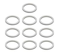 ECSiNG Lot de 10 Bagues de Réduction en Acier Inoxydable 304 25.4x20x2mm Compatible avec Stihl les Têtes de Tondeuses à Engrenages