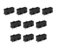 ECSiNG Lot de 10 micro-interrupteurs KW11-3Z-A à 2 broches sans levier 10T85 SPDT 5 A 125 250 VAC pour câblage électrique automobile