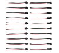 ECSiNG Lot de 10 paires de connecteurs SM-2 broches mâles et femelles de 10 cm de long pour modèles télécommandés, réparation de batterie, bande LED, lampe, jouets, modélisme