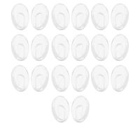 ECSiNG Lot de 10 paires de plaquettes de nez en silicone compatibles avec les lunettes Silhouette sans monture