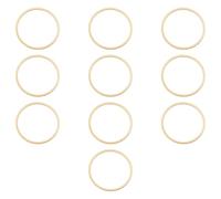 ECSiNG Lot de 10 rondelles de friction en laiton 3/4" OD 11/16" ID 0,5 mm d'épaisseur pour boulons et vis