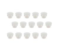 ECSiNG Lot de 100 bouchons à trou en plastique blanc de 7 mm, tube de trou de verrouillage en acier de 7 mm pour meubles, clôtures, tuyaux, placards, armoires