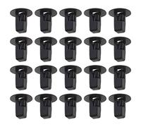 ECSiNG Lot de 100 Clips de Protection pour Pare-Chocs, Pare-Chocs, Garde-Boue, Clips de Fixation en Nylon Noir 90189-06065