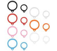 ECSiNG Lot de 14 boucles de suspension de rechange 13 mm 20 mm Rig Hook Ups Pole Fishing Rig Support en silicone pour canne à pêche
