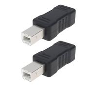 ECSiNG Lot de 2 adaptateurs d'extension USB B 2.0 mâle vers mini USB femelle pour imprimantes, scanners, interface audio d'enregistrement