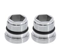 ECSiNG Lot de 2 adaptateurs M18.5-M22 mâle vers mâle compatibles avec IKEA Compatible avec Grohe Compatible avec Neoperl TJ Mixer Tap Adapter Brass