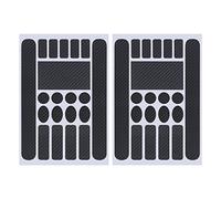 ECSiNG Lot de 2 autocollants de protection pour cadre de vélo en fibre de carbone pour BMX, VTT, vélo de route, noir