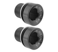 ECSiNG Lot de 2 Axes de Manivelle de Vélo électrique Couleur Titane Boulons M15 en Alliage d'aluminium Compatible avec Bosch E-Bike CX 7075