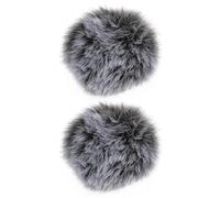 ECSiNG Lot de 2 bonnettes anti-vent en fourrure pour microphone cravate à clipser de 0,5 à 1,2 cm de diamètre (0,5 cm)